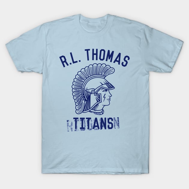 R.L. Thomas Ridgemen to Thomas High School Titans T-Shirt by todd_stahl_art